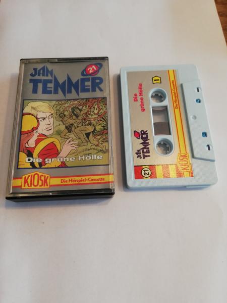 Jan Tenner Folge 21 Die grüne Hölle Weiß mit Silbernen Aufkleber 4.27721 CD Kiosk(Innencover bemalt)